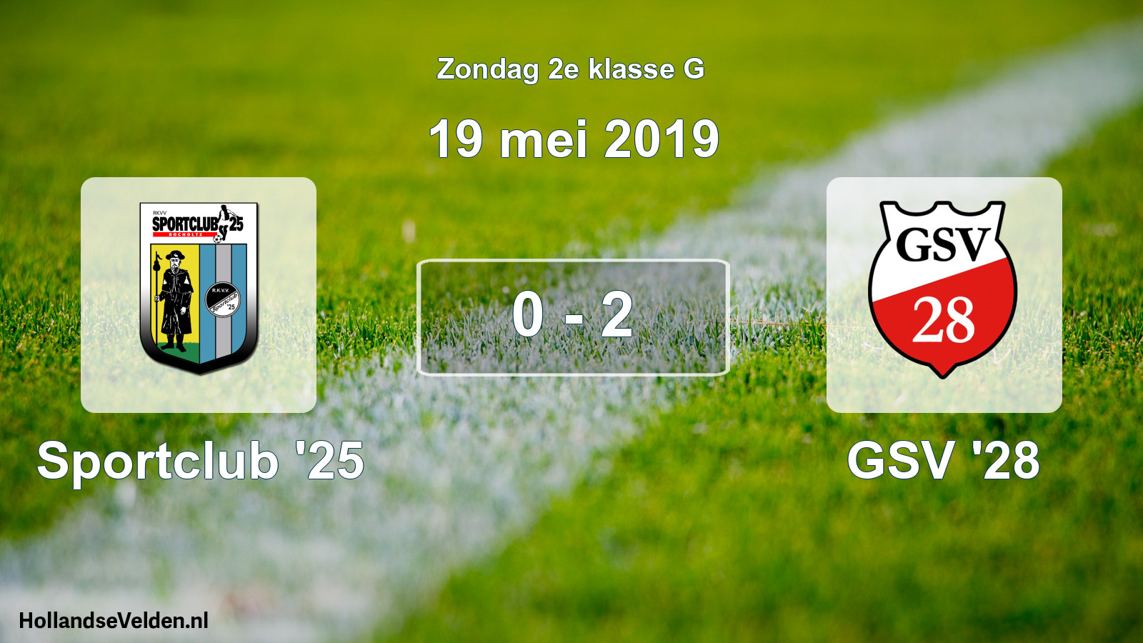 Total number of matches played: Sportclub '25 - GSV '28 0 - 2 (19 May 2019)