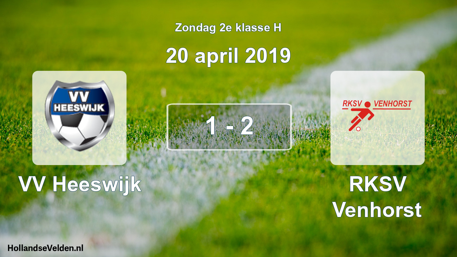 Total number of matches played: VV Heeswijk - RKSV Venhorst 1 - 2 (20 April 2019)