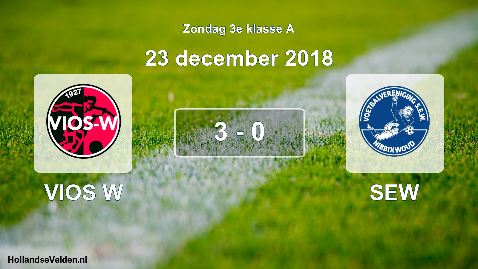 Total number of matches played: VIOS W - SEW 3 - 0 (23 December 2018)