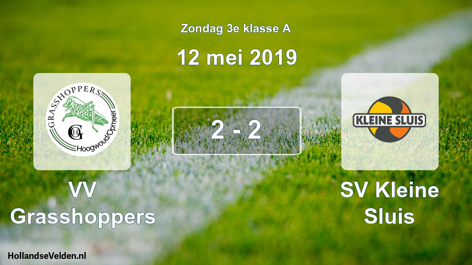 Total number of matches played: VV Grasshoppers - SV Kleine Sluis 2 - 2 (12 May 2019)