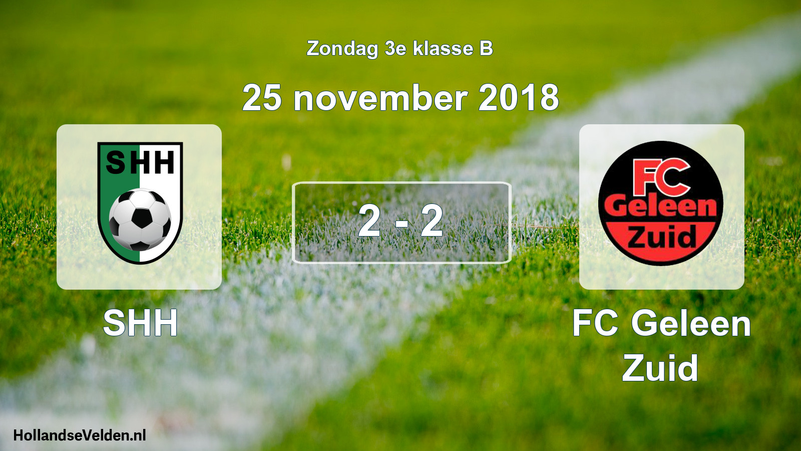 Total number of matches played: SHH - FC Geleen Zuid 2 - 2 (25 November 2018)