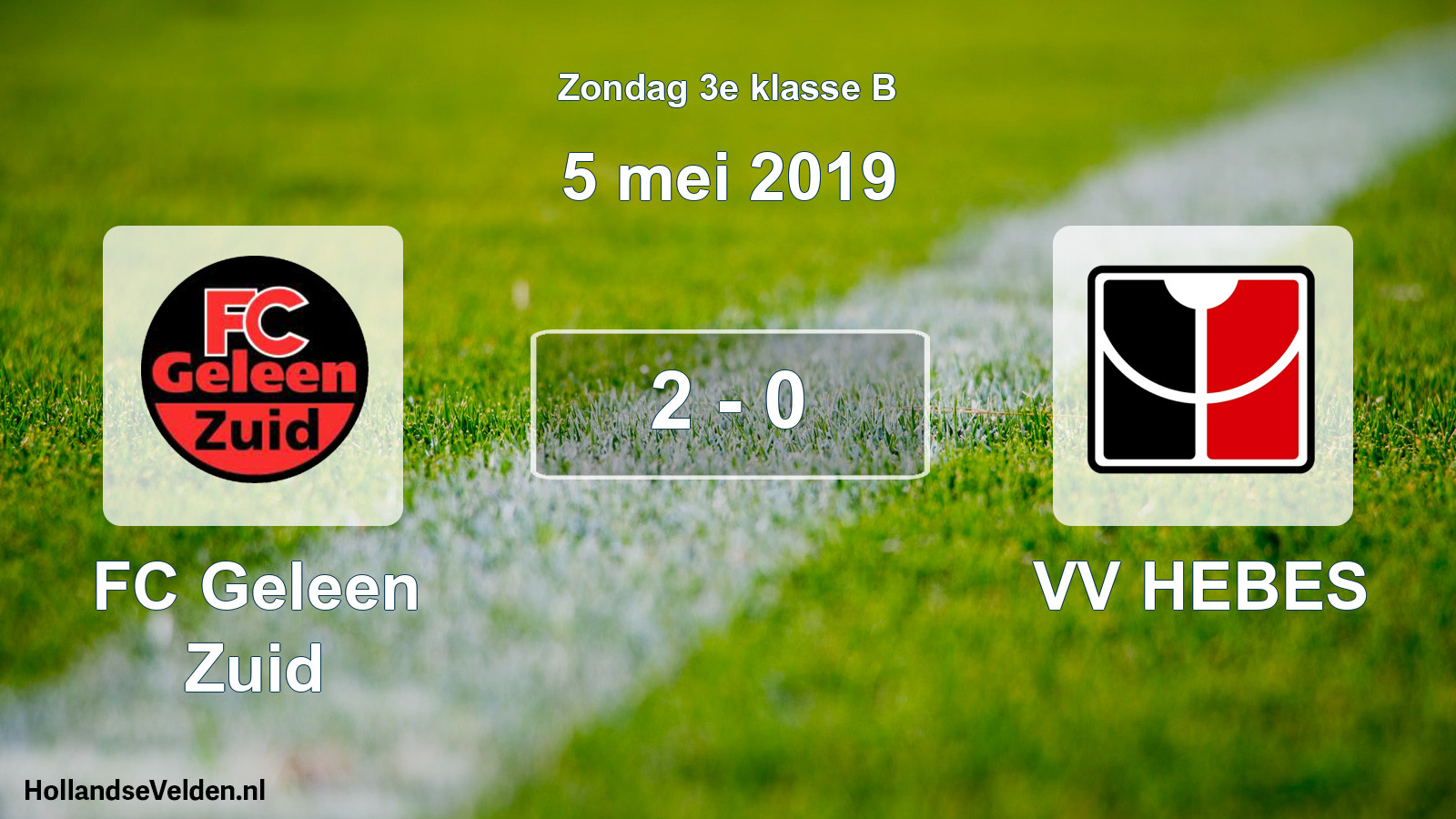 Total number of matches played: FC Geleen Zuid - VV HEBES 2 - 0 (5 May 2019)