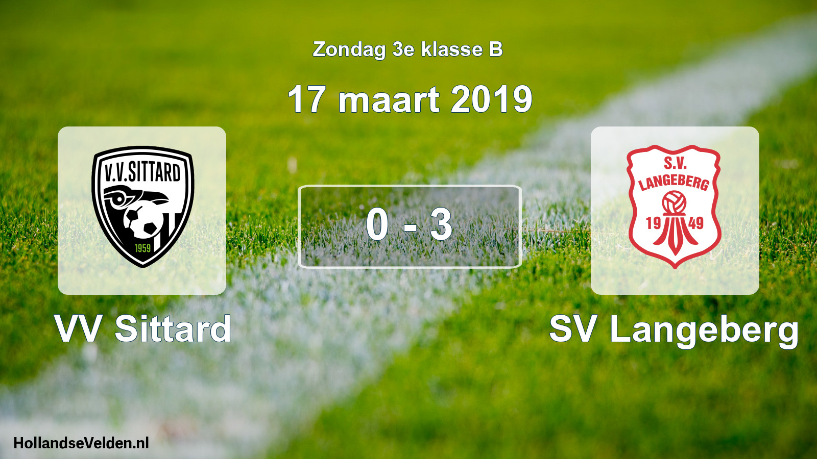 Total number of matches played: VV Sittard - SV Langeberg 0 - 3 (17 March 2019)