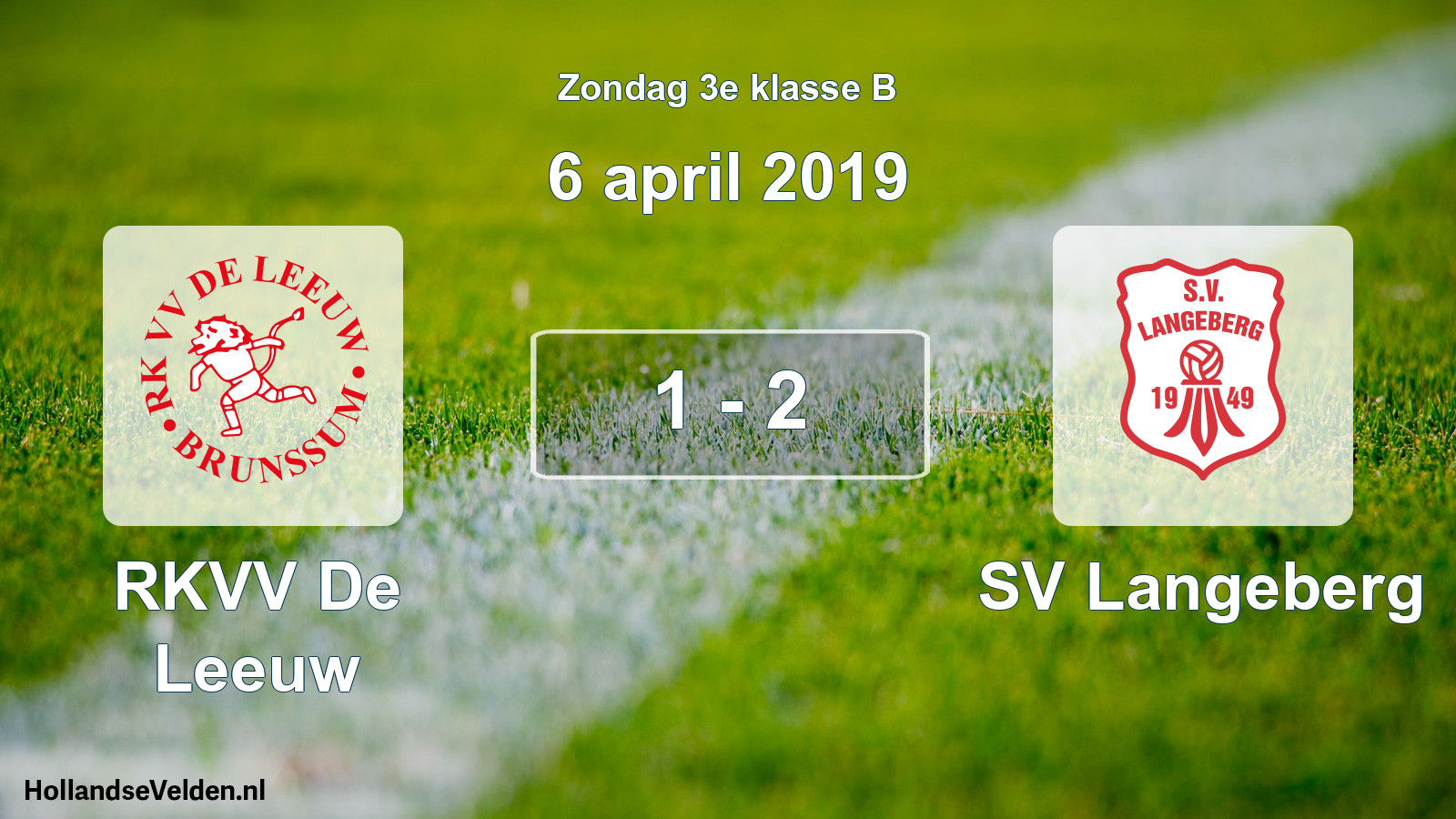 Total number of matches played: RKVV De Leeuw - SV Langeberg 1 - 2 (6 April 2019)