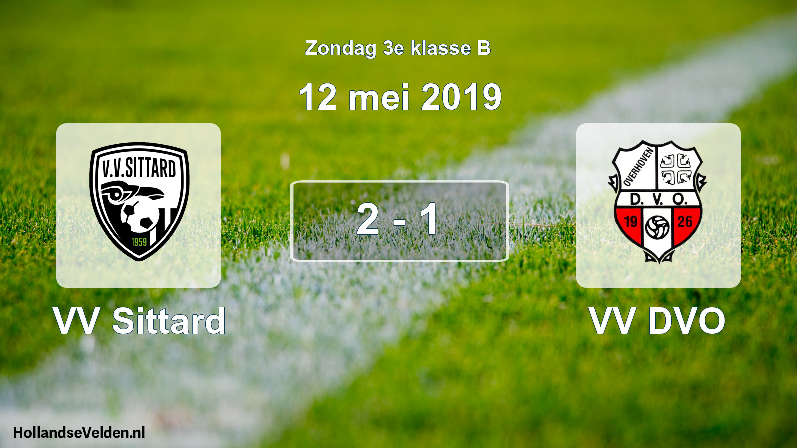 Total number of matches played: VV Sittard - VV DVO 2 - 1 (12 May 2019)