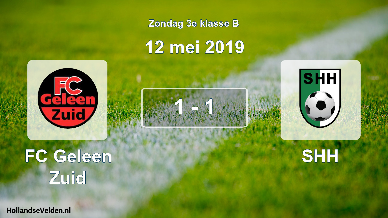Total number of matches played: FC Geleen Zuid - SHH 1 - 1 (12 May 2019)