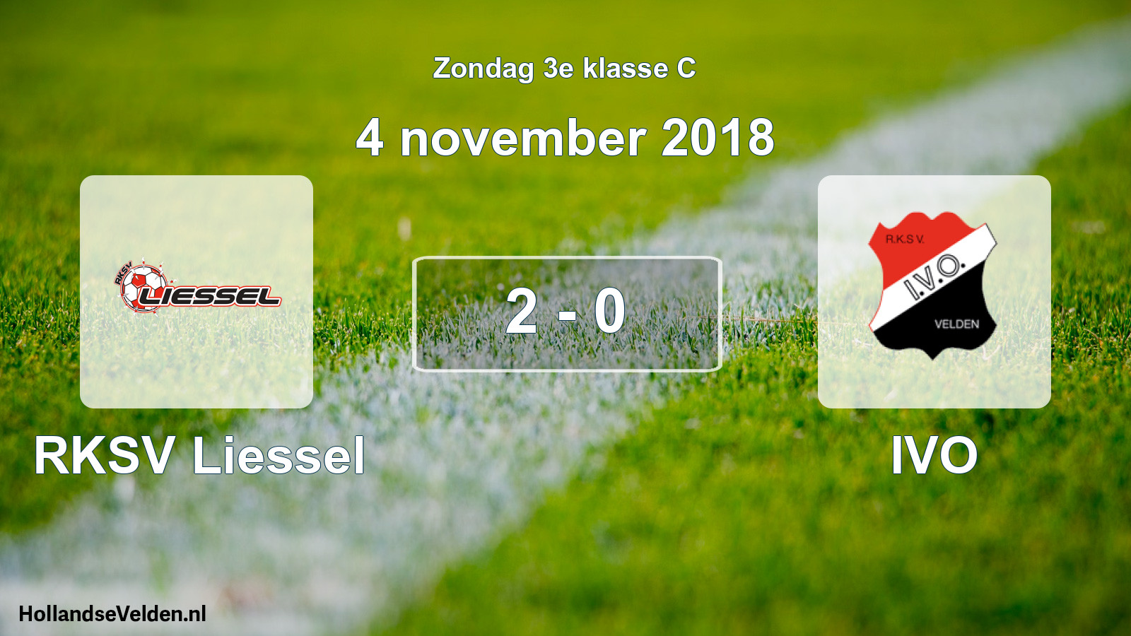 Total number of matches played: RKSV Liessel - IVO 2 - 0 (4 November 2018)