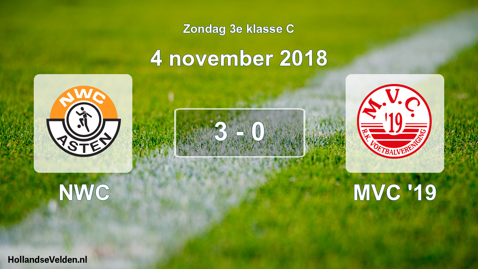 Total number of matches played: NWC - MVC '19 3 - 0 (4 November 2018)