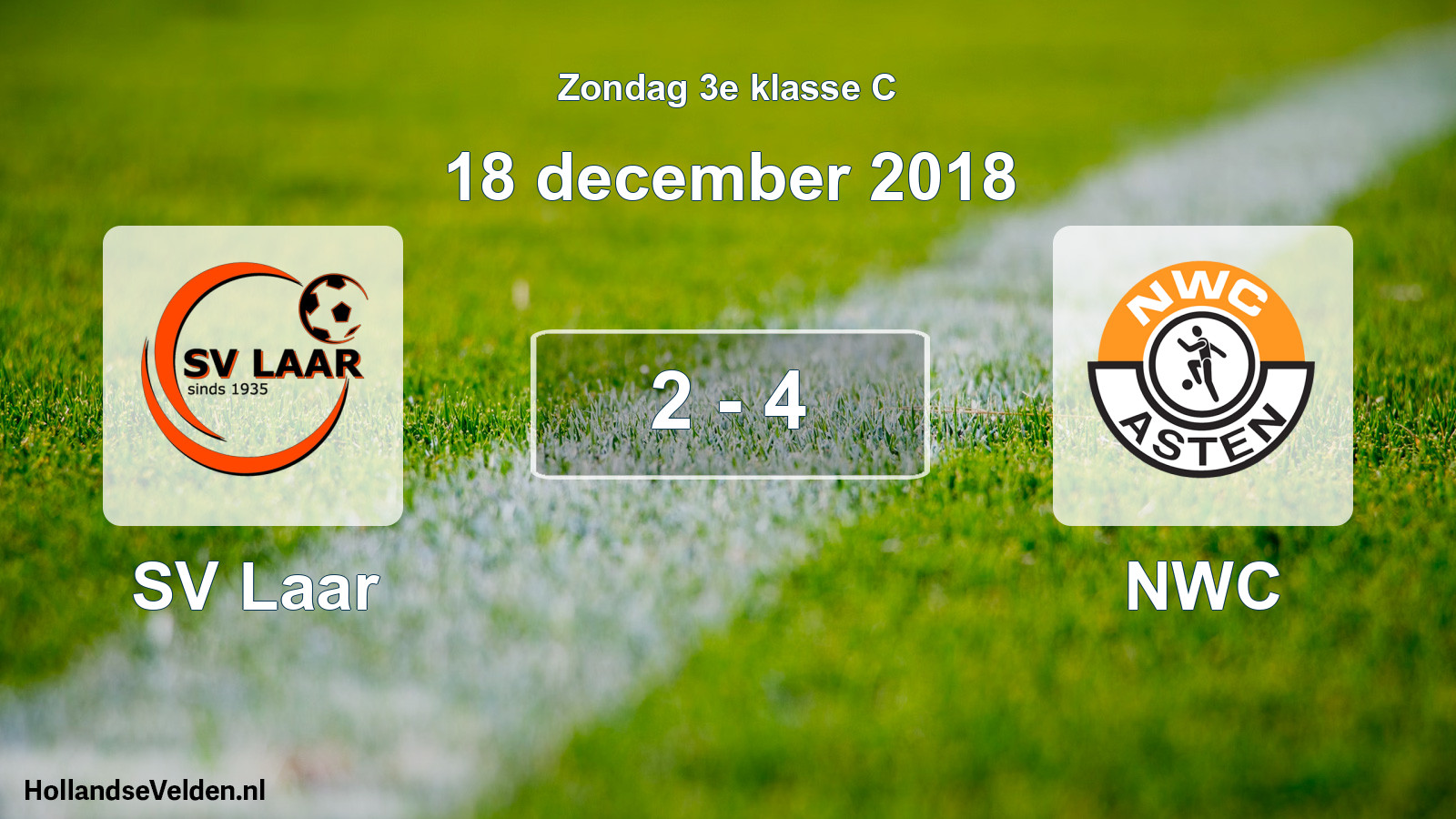 Total number of matches played: SV Laar - NWC 2 - 4 (18 December 2018)