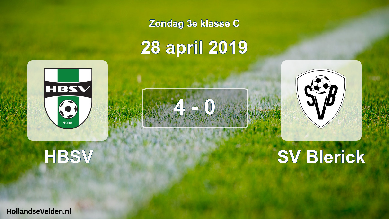 Total number of matches played: HBSV - SV Blerick 4 - 0 (28 April 2019)