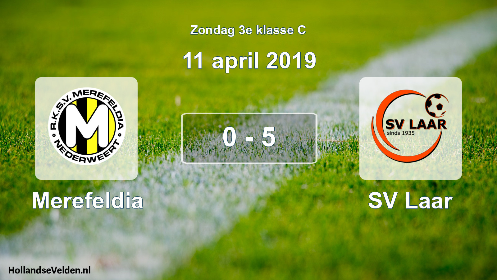 Total number of matches played: Merefeldia - SV Laar 0 - 5 (11 April 2019)