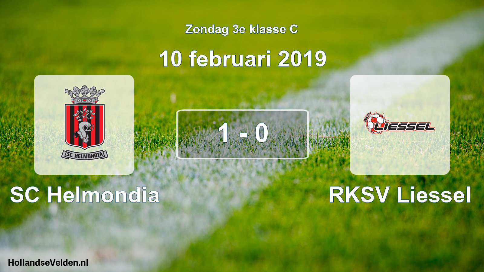 Total number of matches played: SC Helmondia - RKSV Liessel 1 - 0 (10 February 2019)
