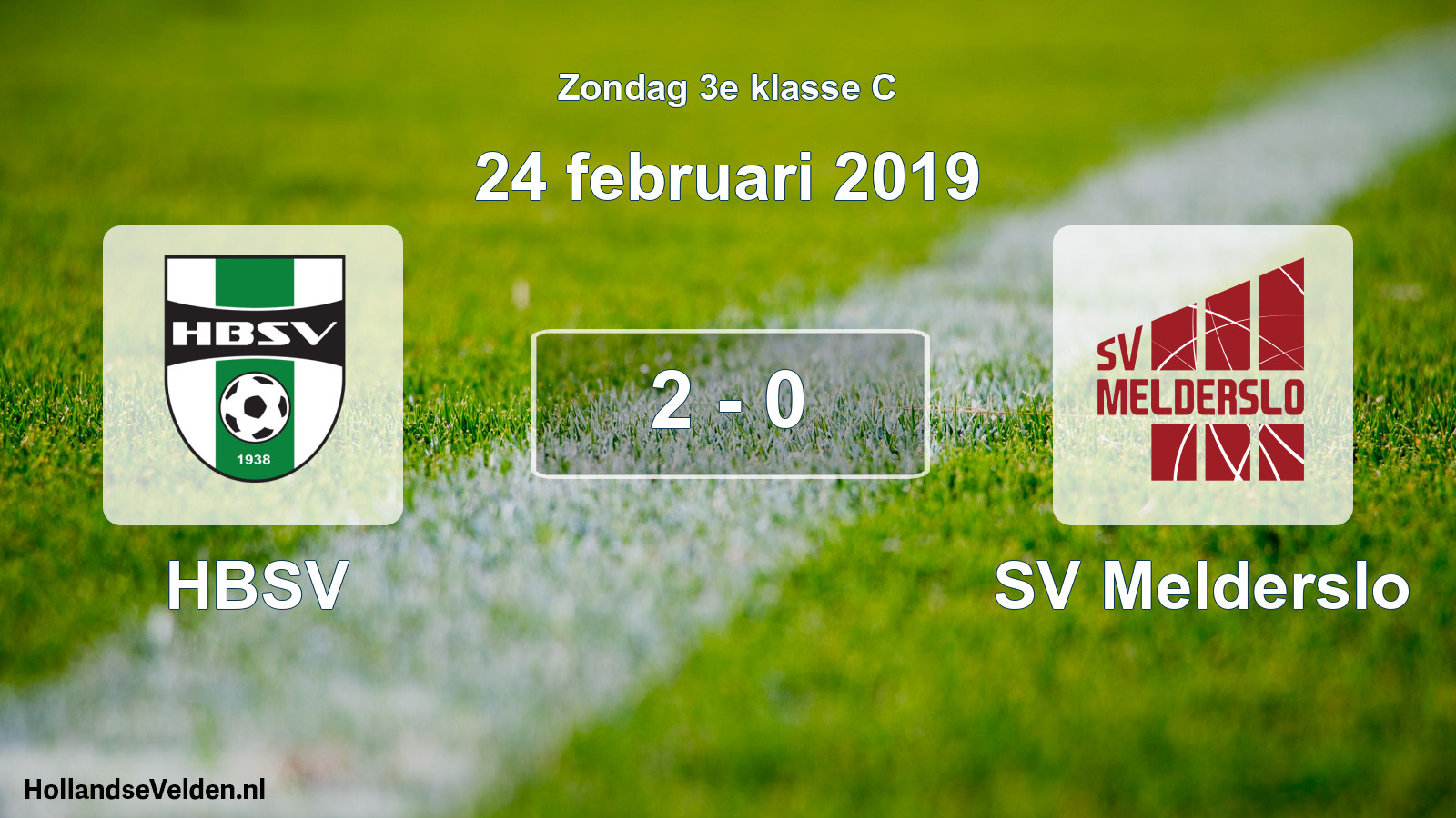 Total number of matches played: HBSV - SV Melderslo 2 - 0 (24 February 2019)