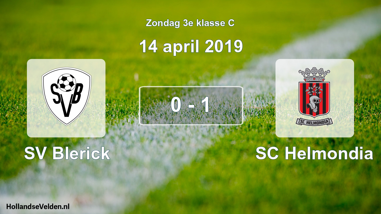 Total number of matches played: SV Blerick - SC Helmondia 0 - 1 (14 April 2019)