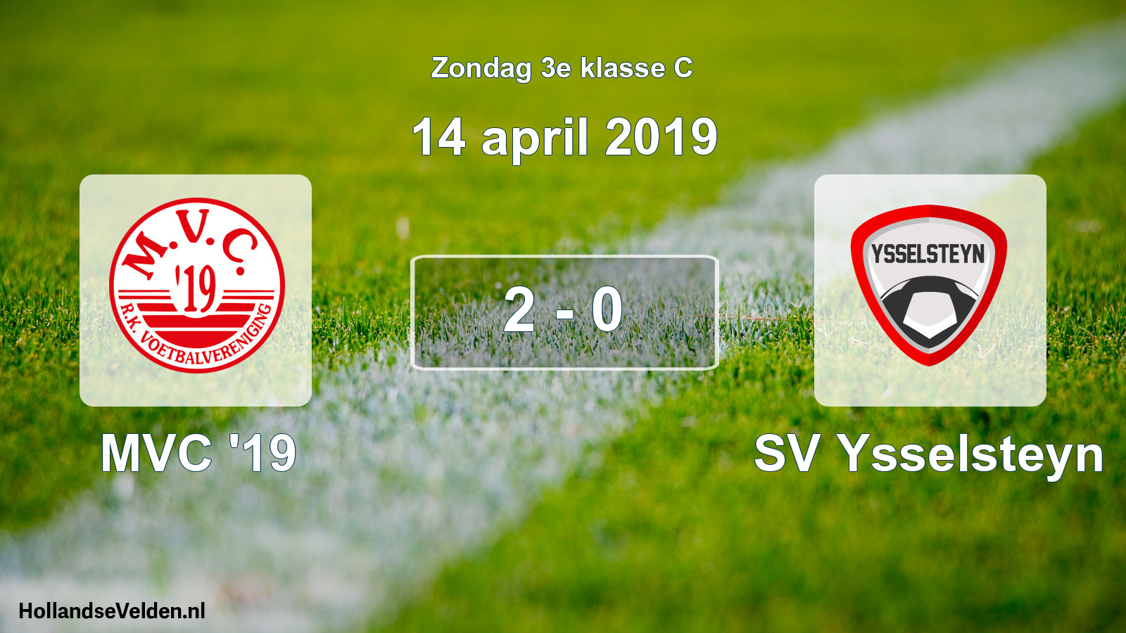 Total number of matches played: MVC '19 - SV Ysselsteyn 2 - 0 (14 April 2019)