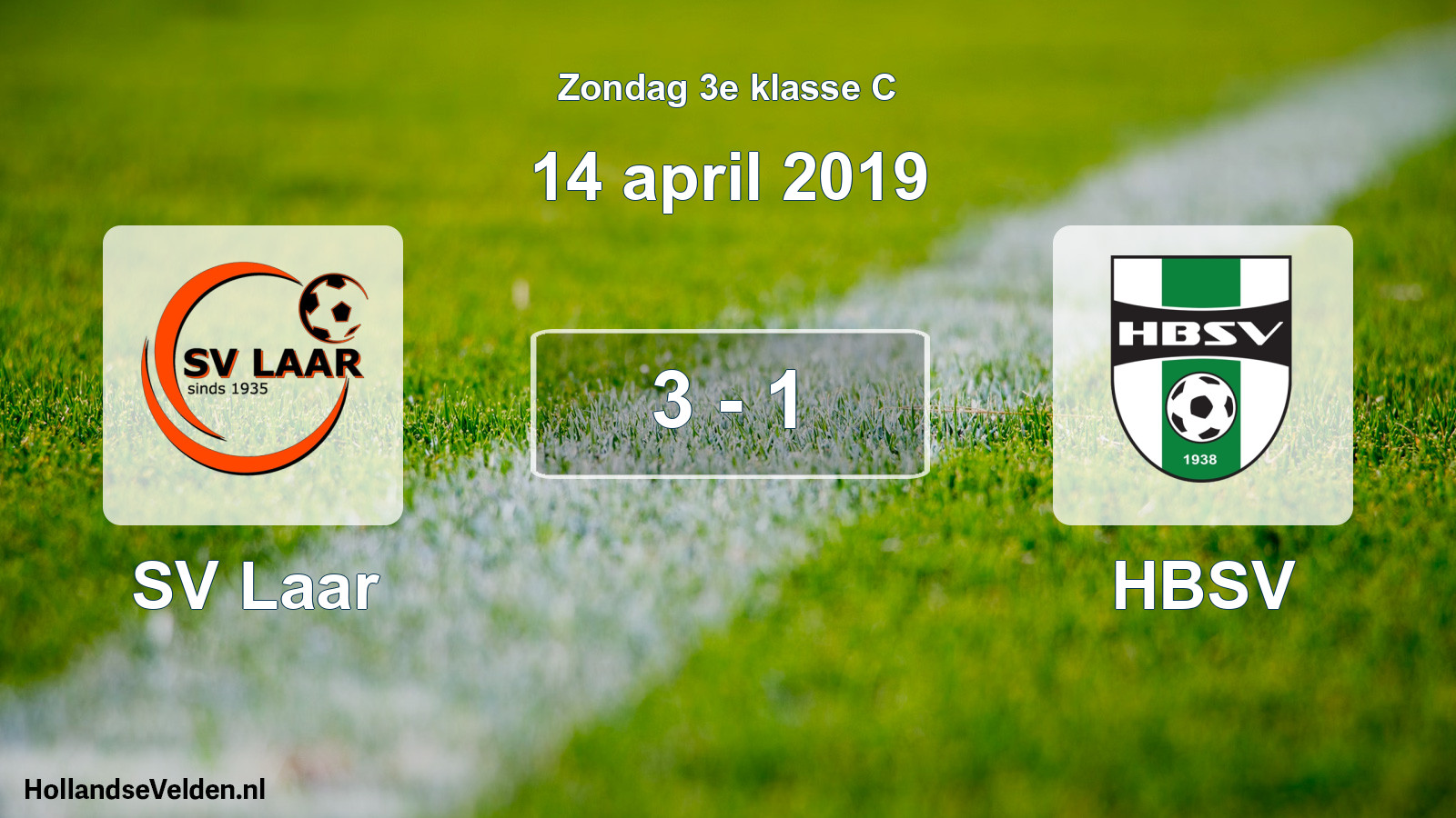 Total number of matches played: SV Laar - HBSV 3 - 1 (14 April 2019)