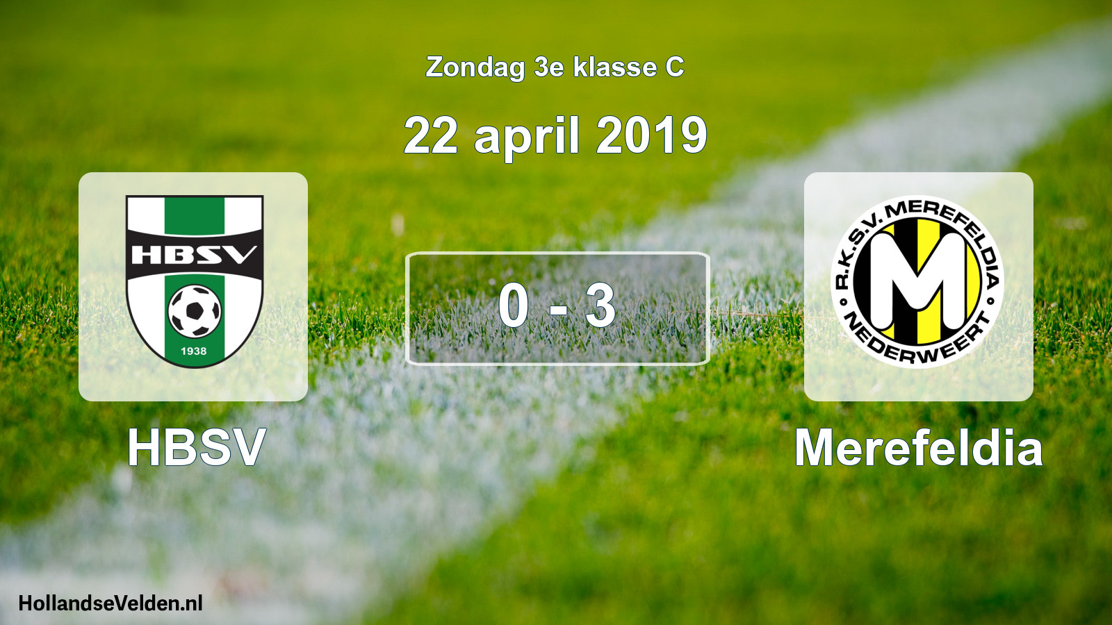 Total number of matches played: HBSV - Merefeldia 0 - 3 (22 April 2019)
