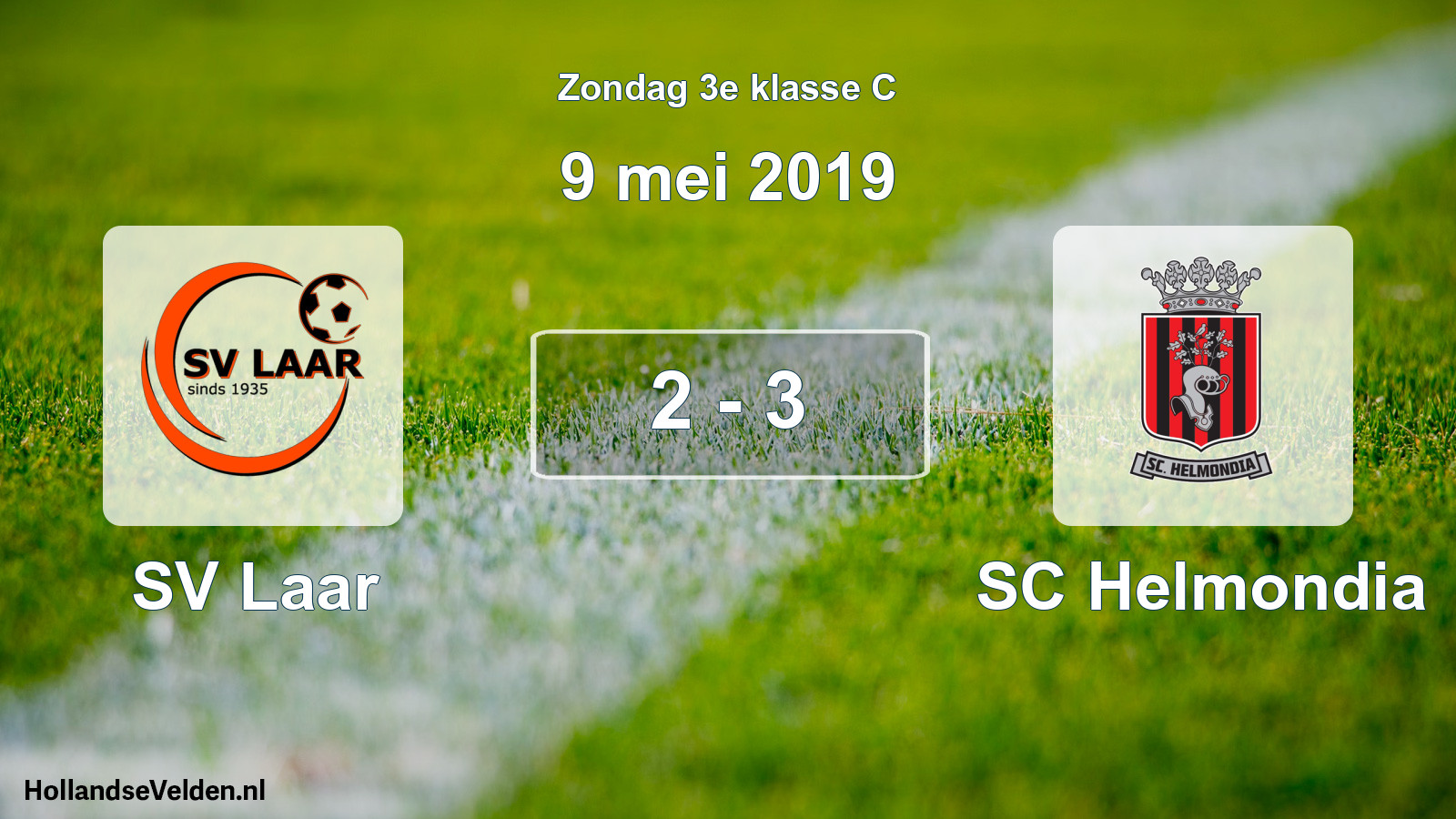 Total number of matches played: SV Laar - SC Helmondia 2 - 3 (9 May 2019)
