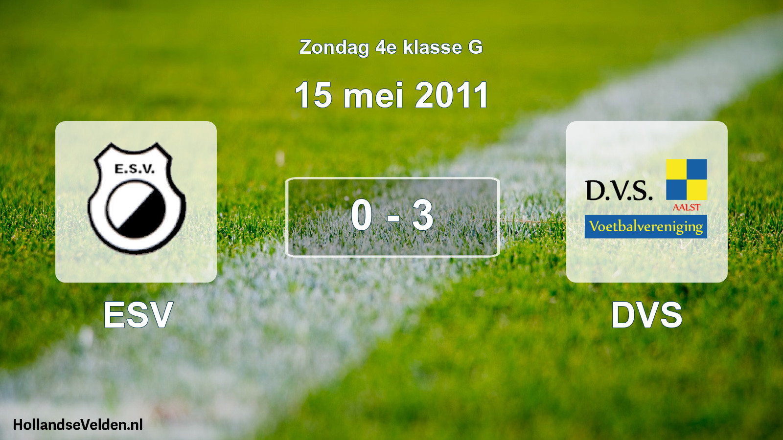 Total number of matches played: ESV - DVS 0 - 3 (15 May 2011)