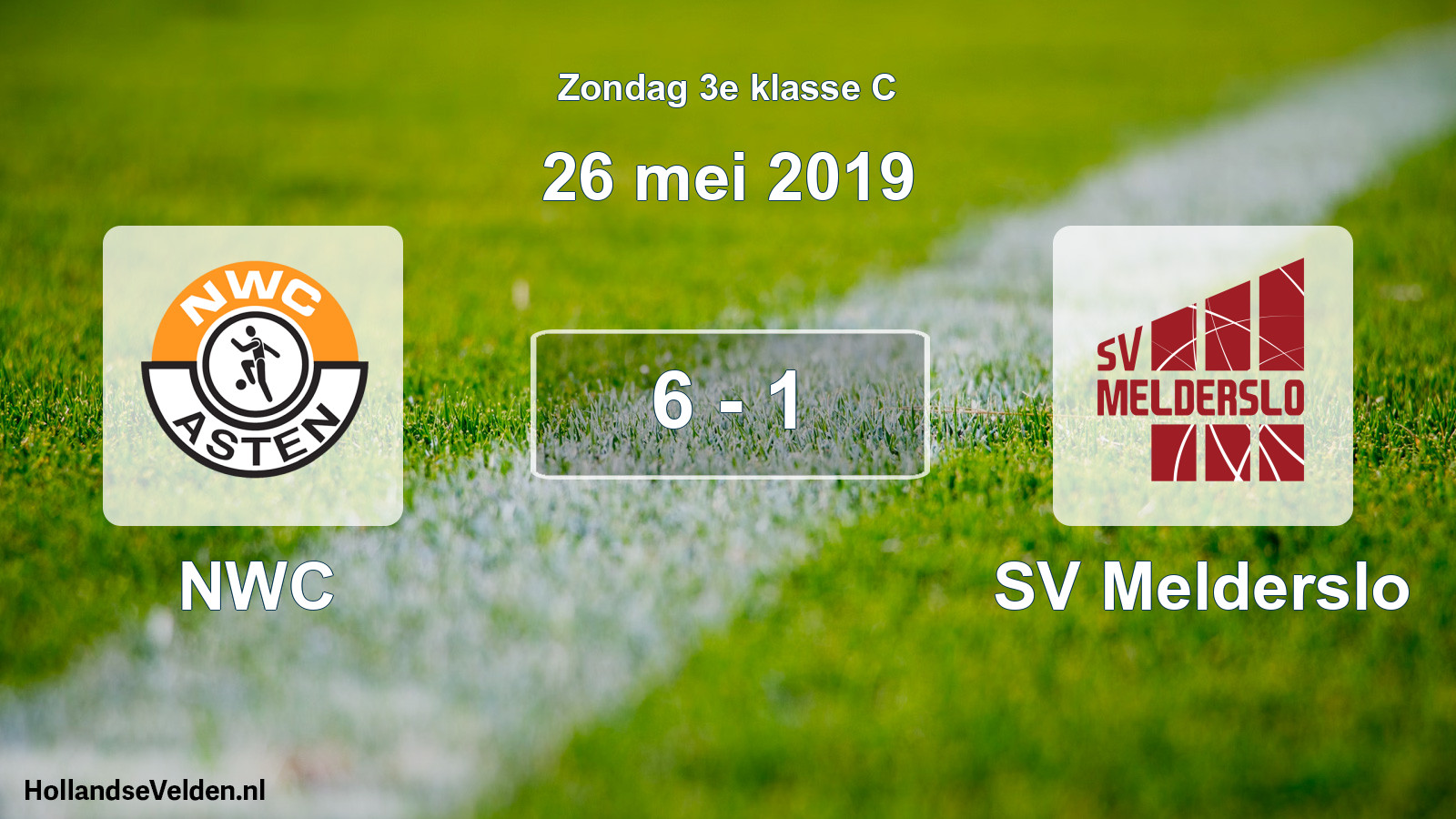 Total number of matches played: NWC - SV Melderslo 6 - 1 (26 May 2019)