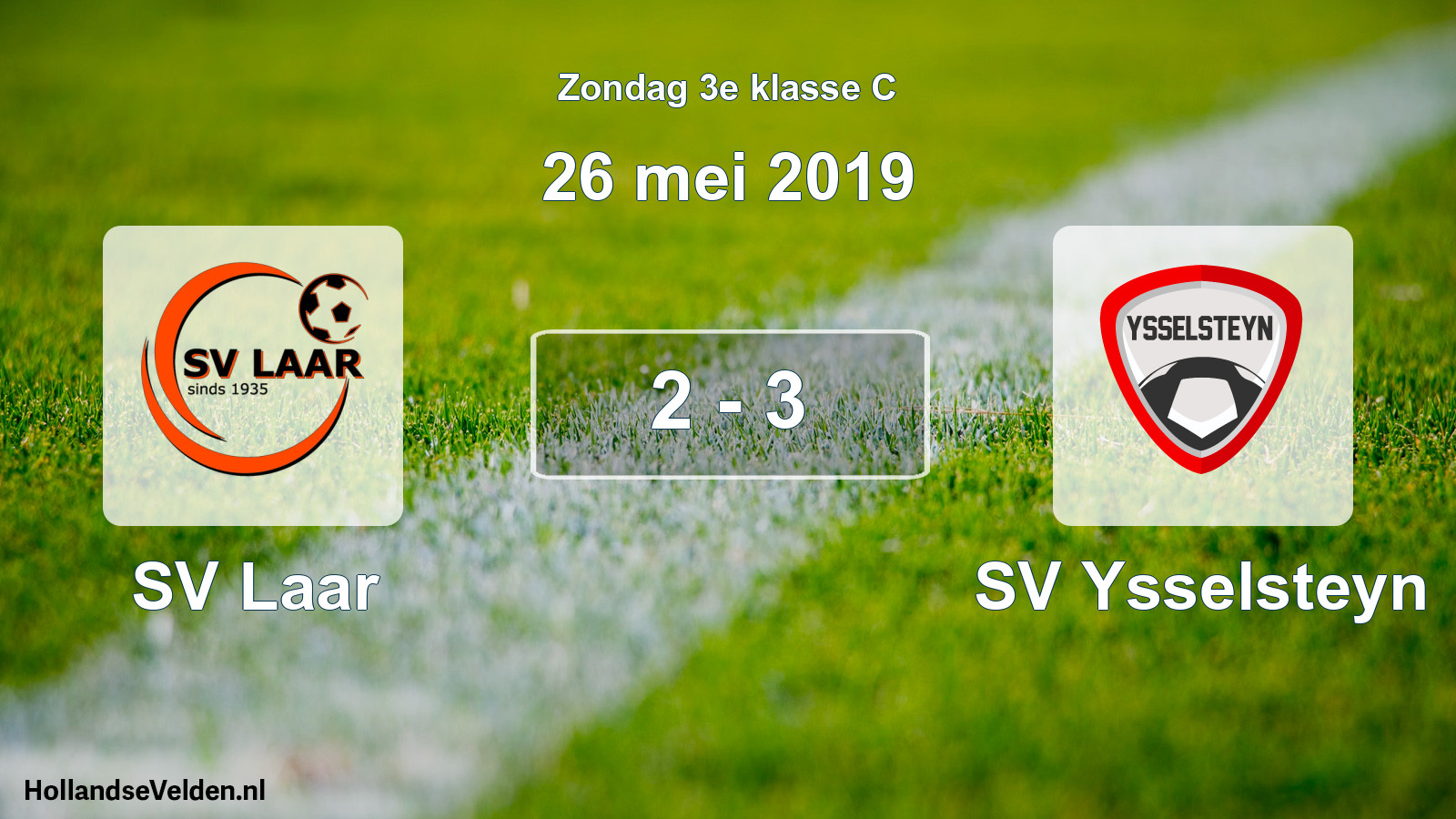 Total number of matches played: SV Laar - SV Ysselsteyn 2 - 3 (26 May 2019)