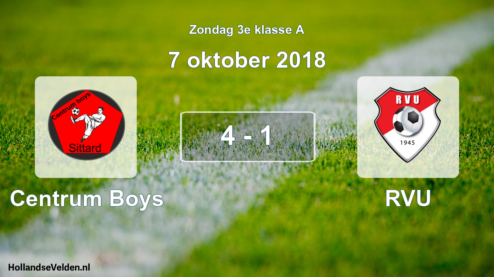 Total number of matches played: Centrum Boys - RVU 4 - 1 (7 October 2018)