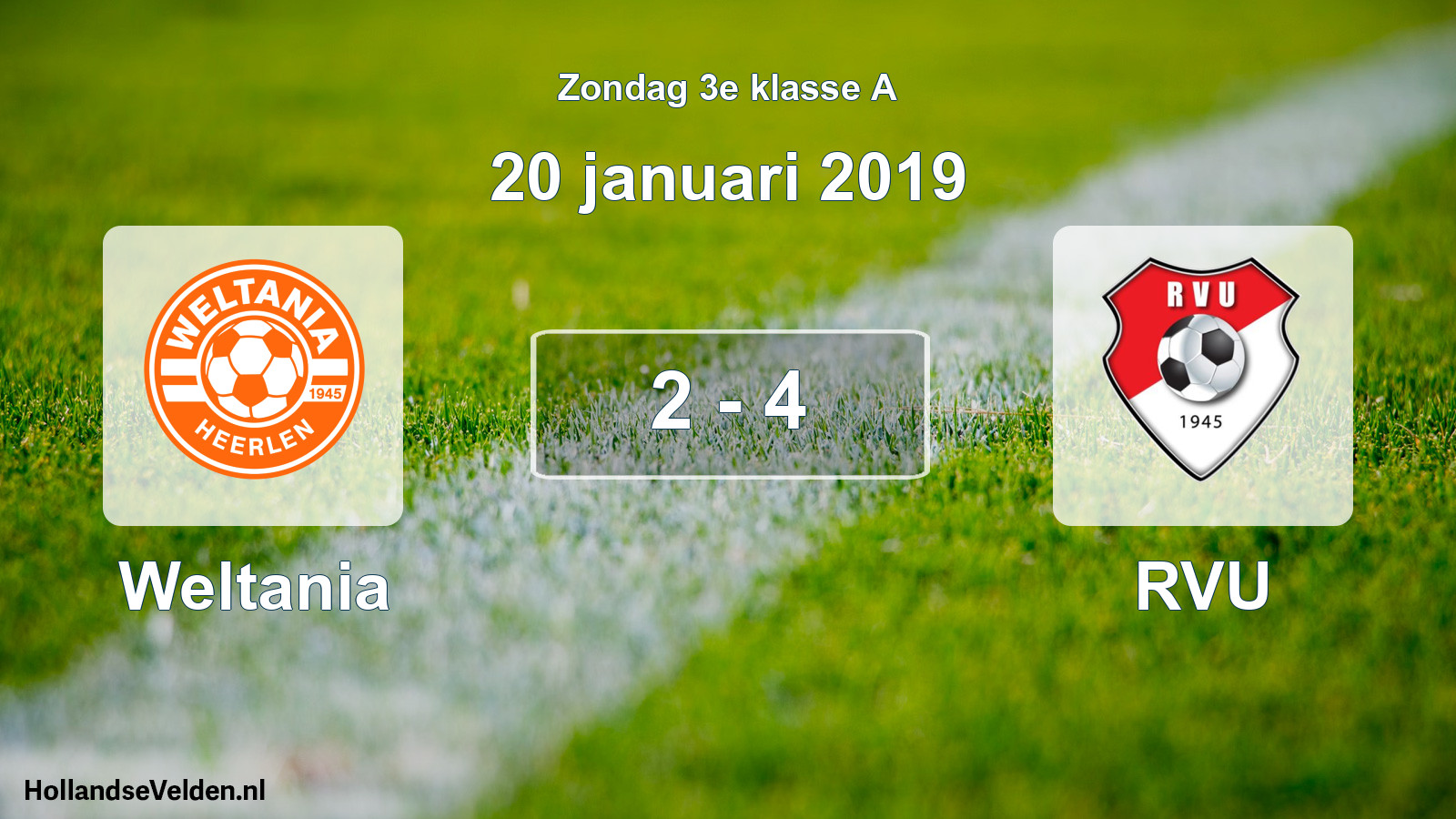 Total number of matches played: Weltania - RVU 2 - 4 (20 January 2019)