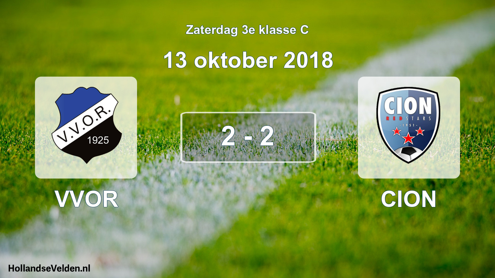 Total number of matches played: VVOR - CION 2 - 2 (13 October 2018)