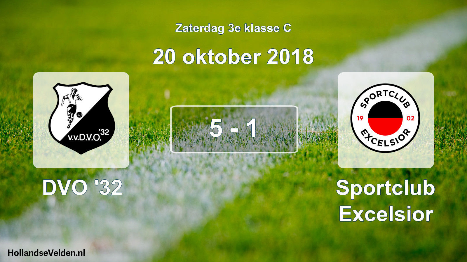 Total number of matches played: DVO '32 - Sportclub Excelsior 5 - 1 (20 October 2018)