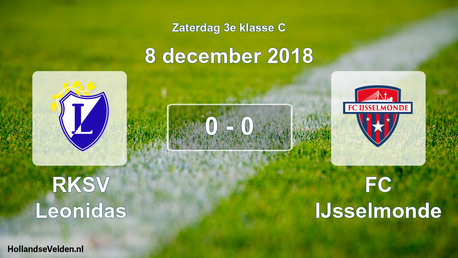 Total number of matches played: RKSV Leonidas - FC IJsselmonde 0 - 0 (8 December 2018)