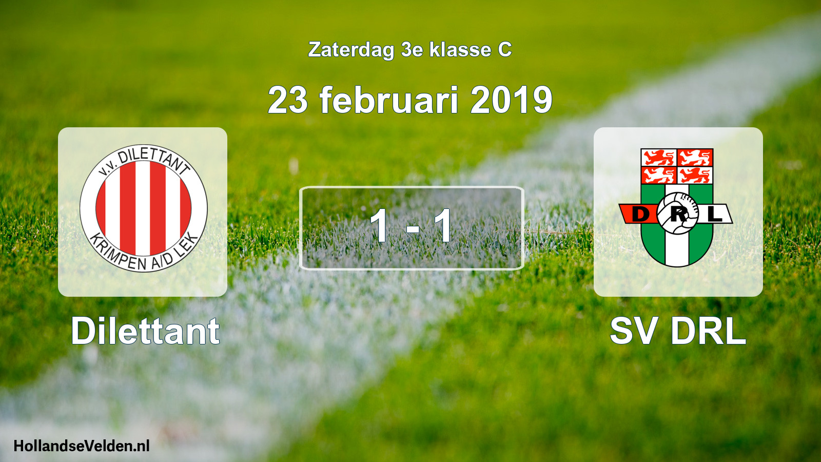 Total number of matches played: Dilettant - SV DRL 1 - 1 (23 February 2019)