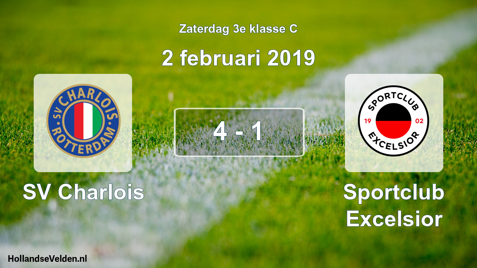 Total number of matches played: SV Charlois - Sportclub Excelsior 4 - 1 (2 February 2019)