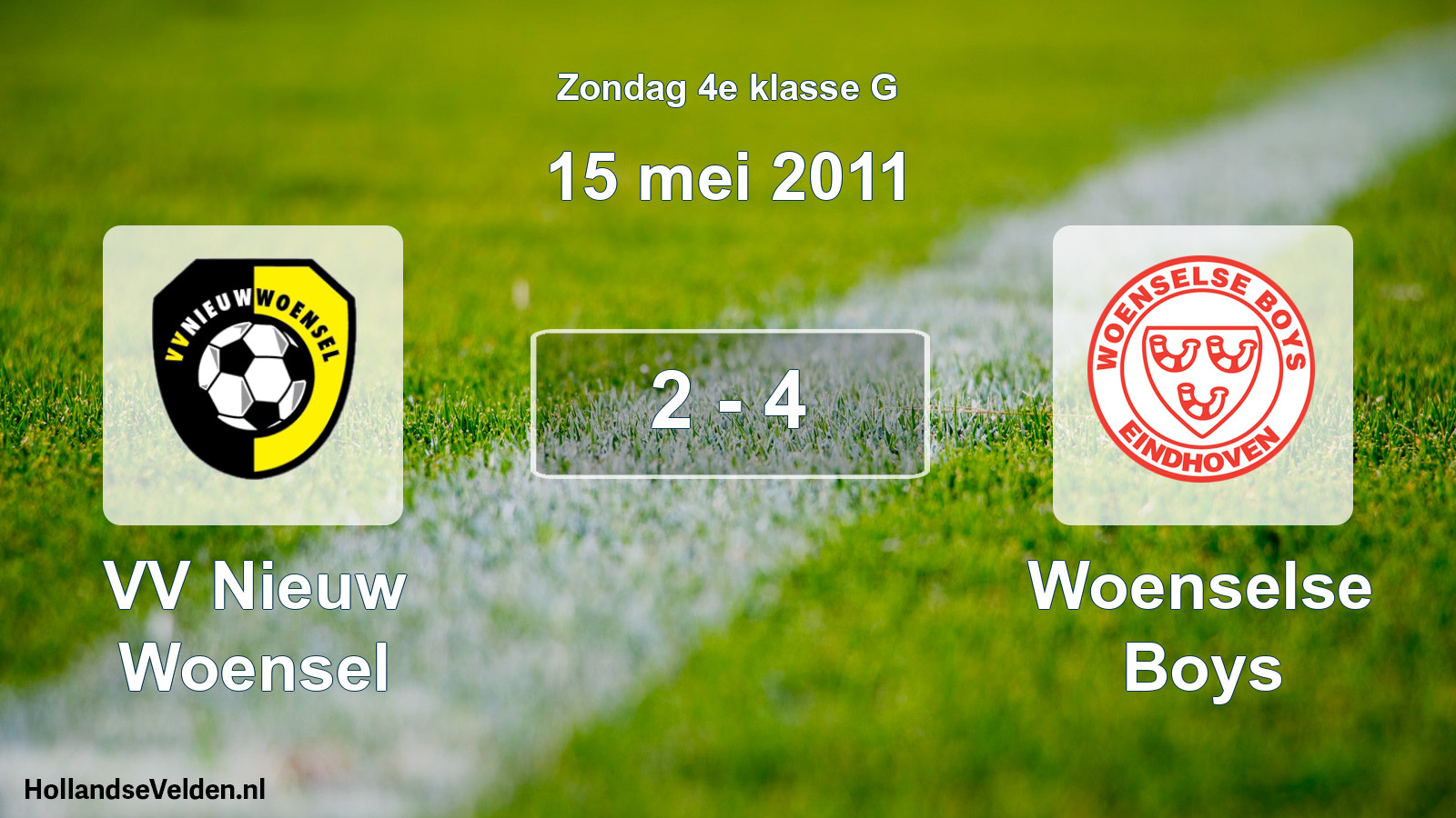 Total number of matches played: VV Nieuw Woensel - Woenselse Boys 2 - 4 (15 May 2011)