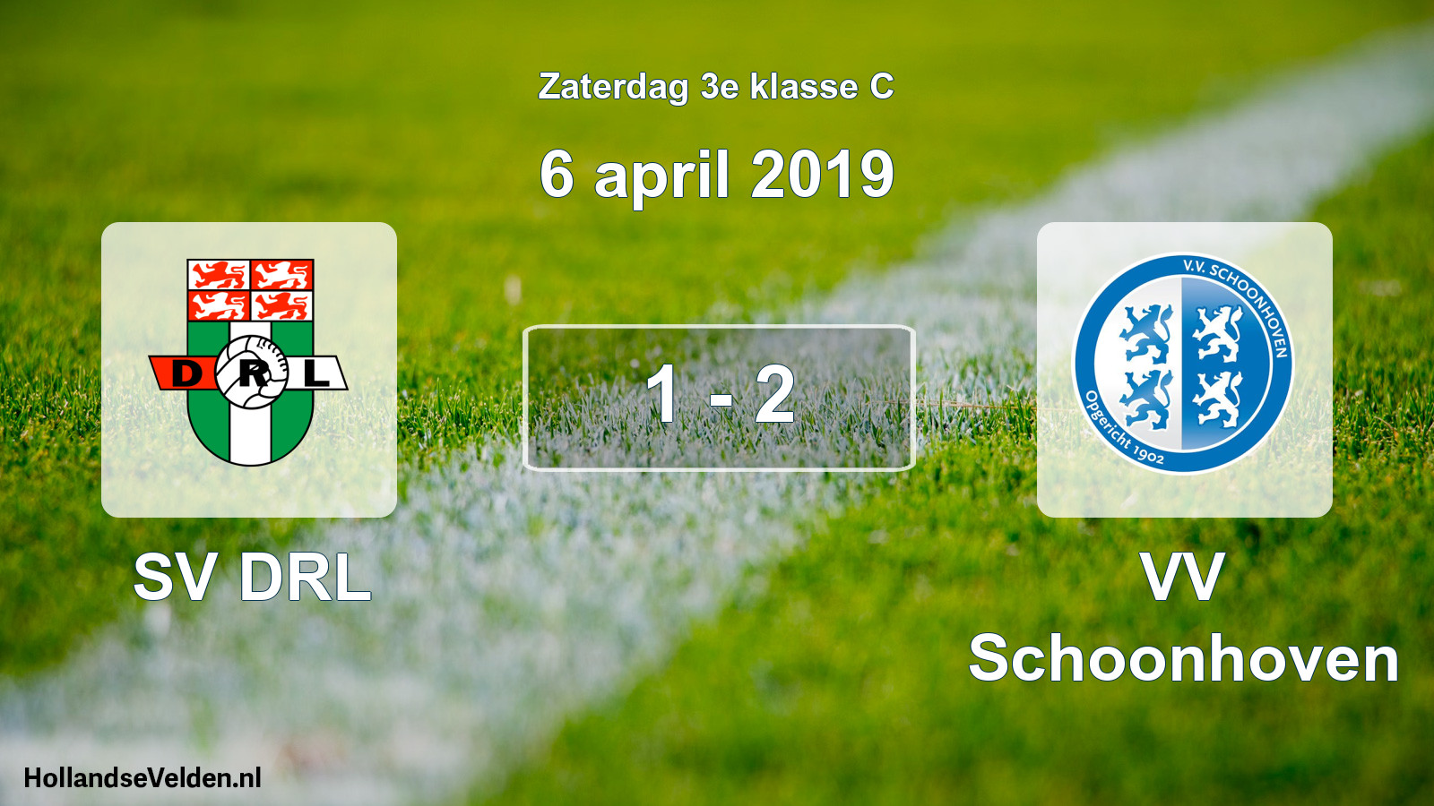 Total number of matches played: SV DRL - VV Schoonhoven 1 - 2 (6 April 2019)