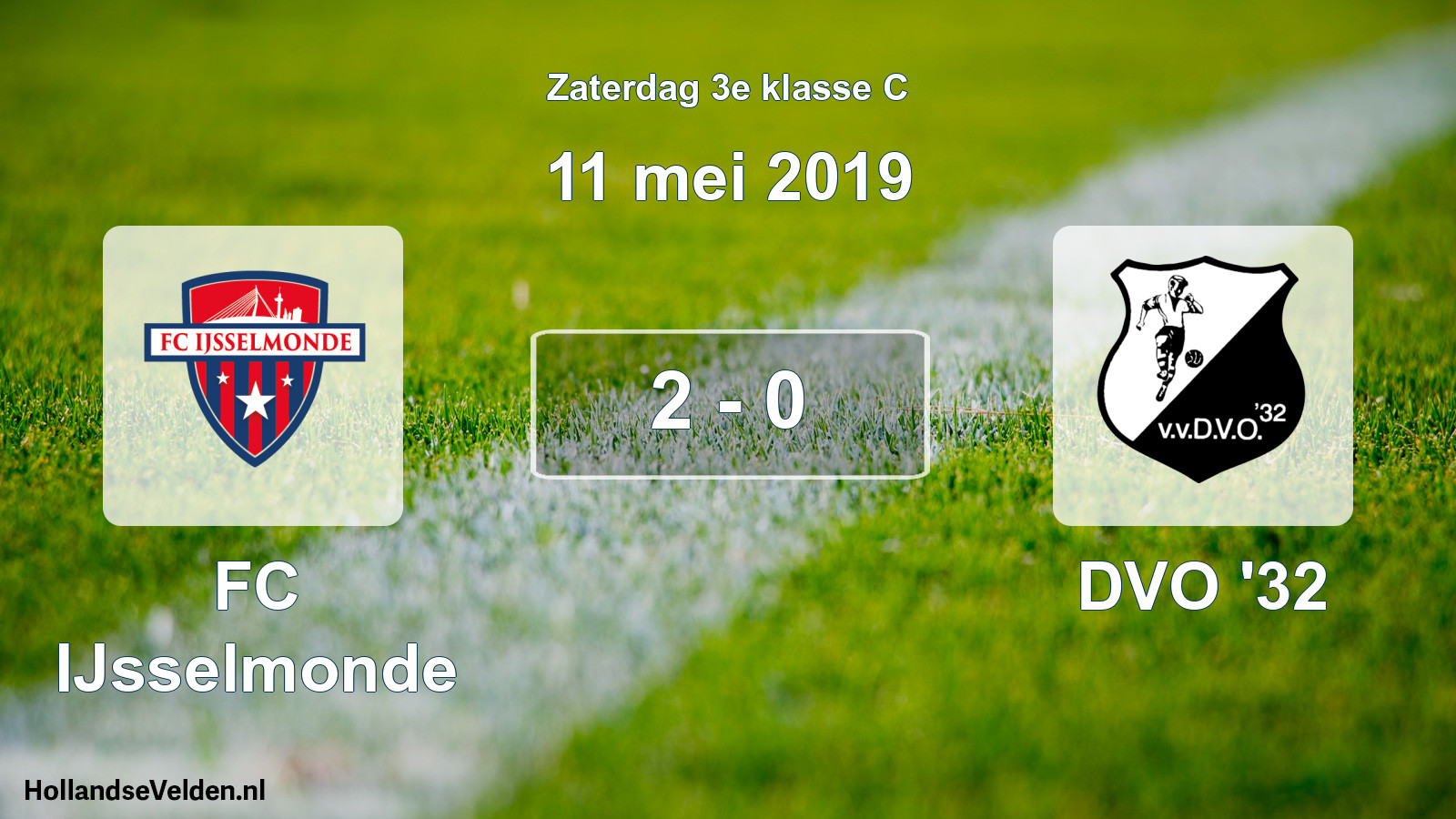 Total number of matches played: FC IJsselmonde - DVO '32 2 - 0 (11 May 2019)