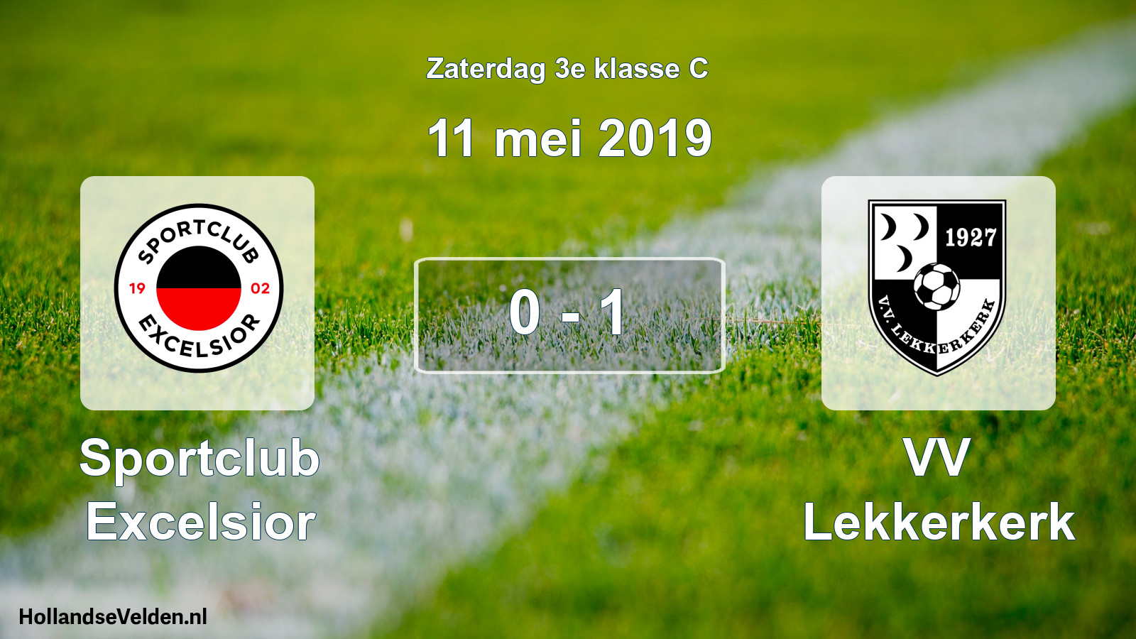 Total number of matches played: Sportclub Excelsior - VV Lekkerkerk 0 - 1 (11 May 2019)