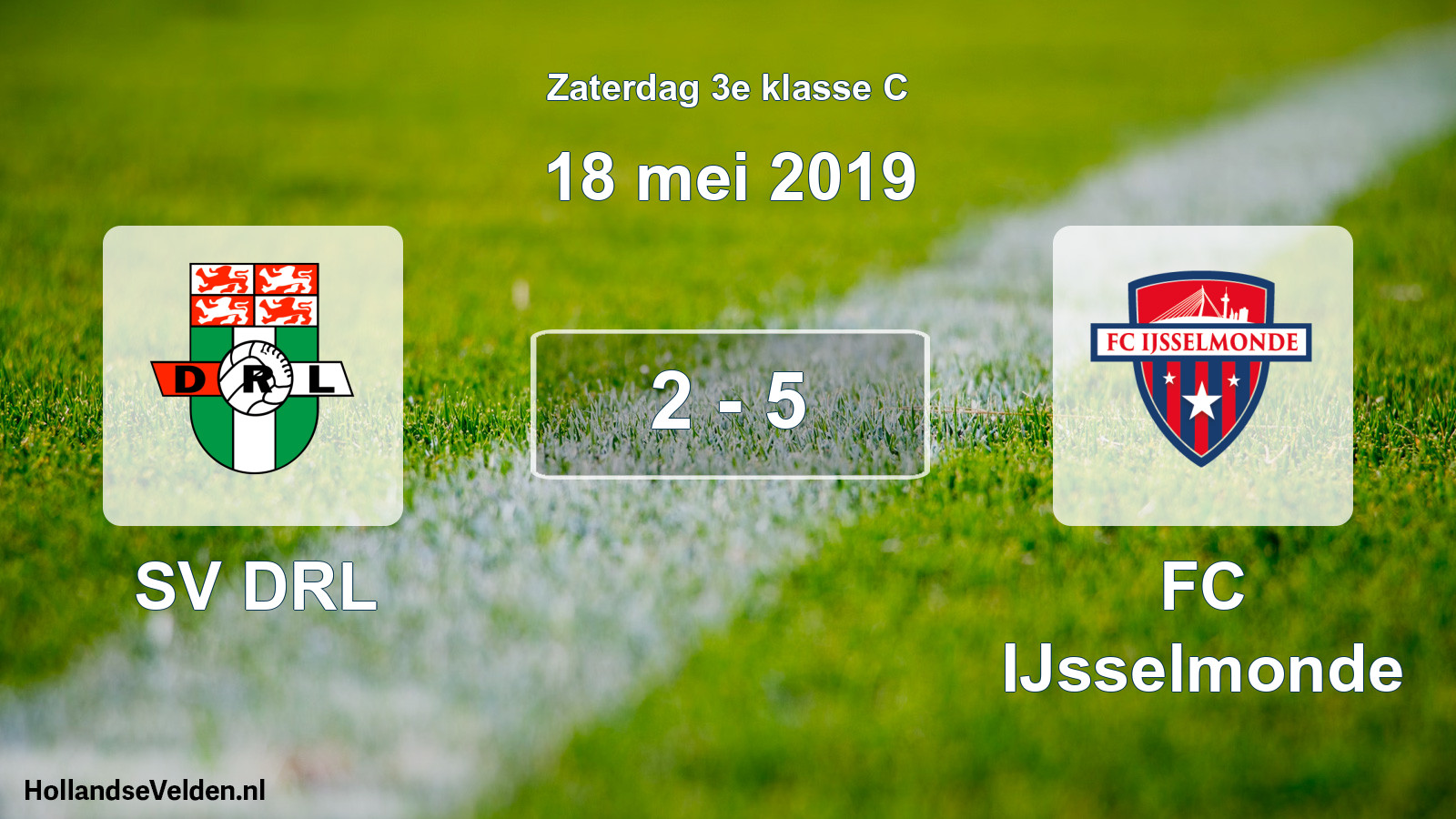 Total number of matches played: SV DRL - FC IJsselmonde 2 - 5 (18 May 2019)