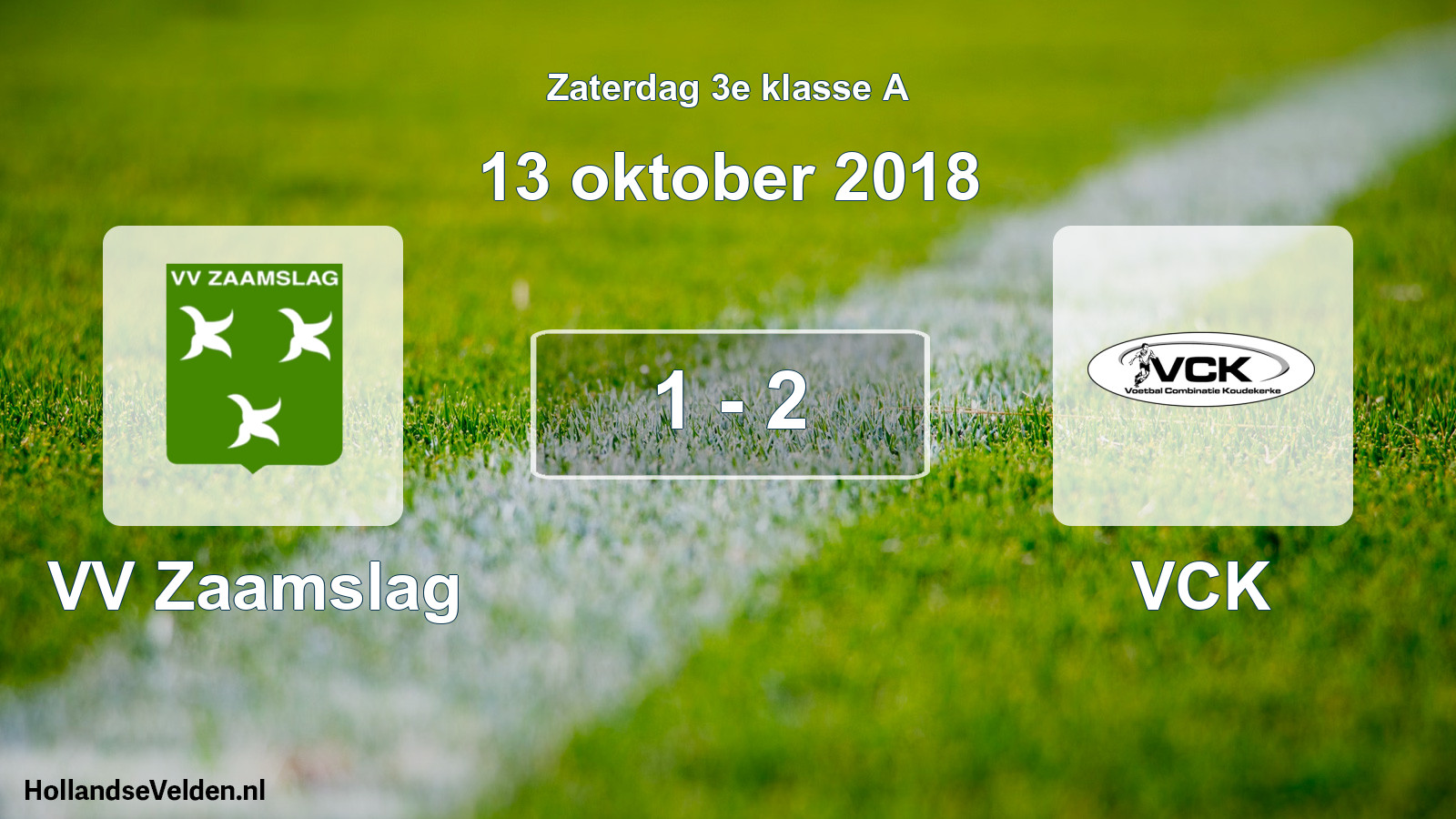 Total number of matches played: VV Zaamslag - VCK 1 - 2 (13 October 2018)