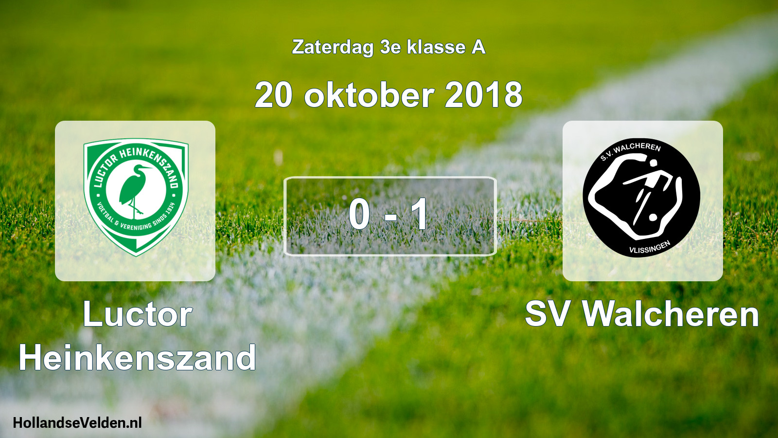 Total number of matches played: Luctor Heinkenszand - SV Walcheren 0 - 1 (20 October 2018)