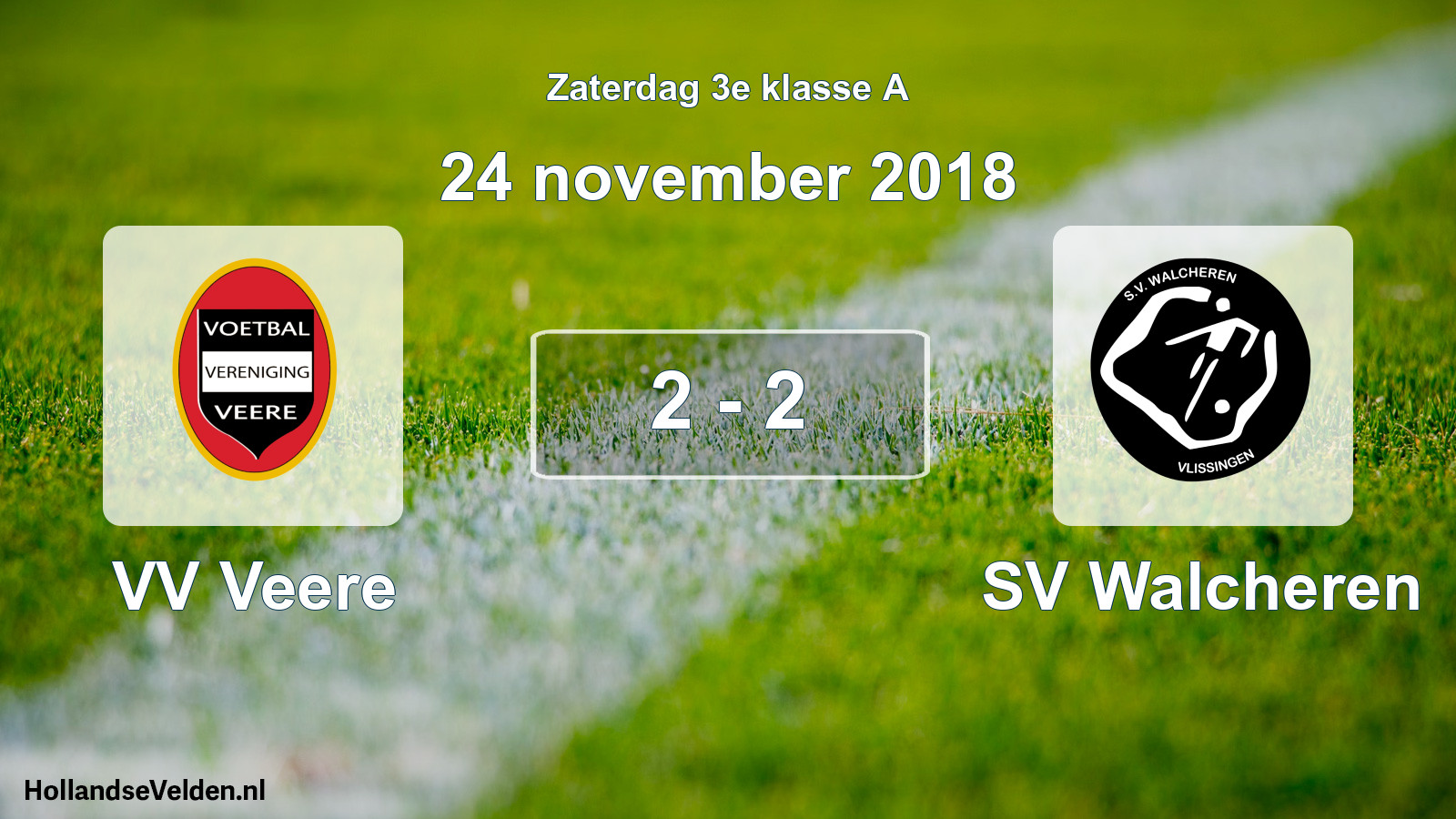 Total number of matches played: VV Veere - SV Walcheren 2 - 2 (24 November 2018)