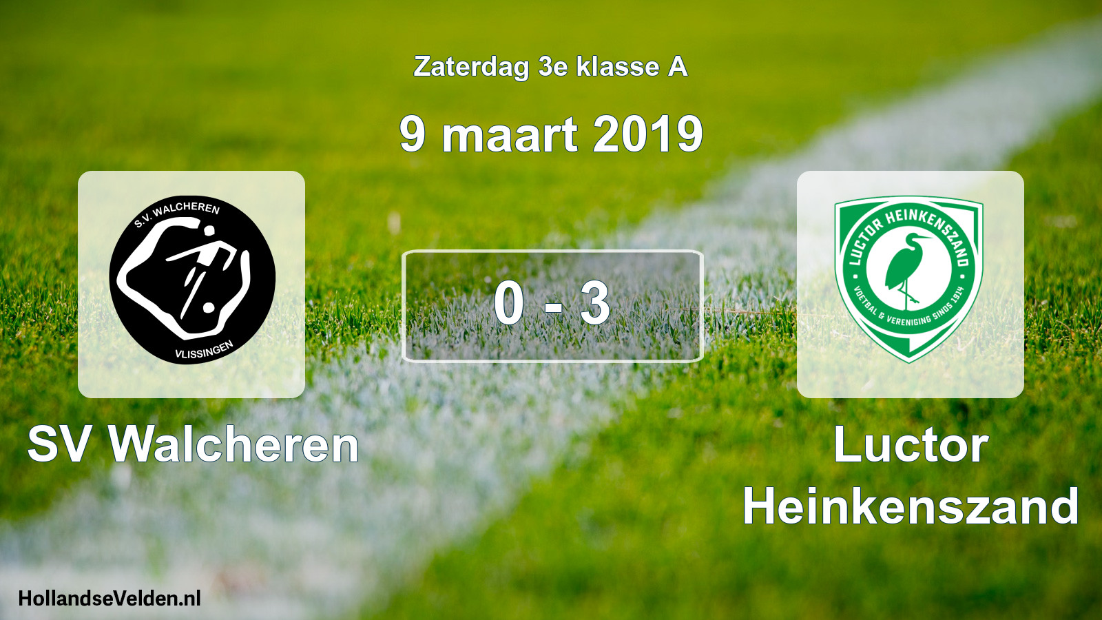 Total number of matches played: SV Walcheren - Luctor Heinkenszand 0 - 3 (9 March 2019)