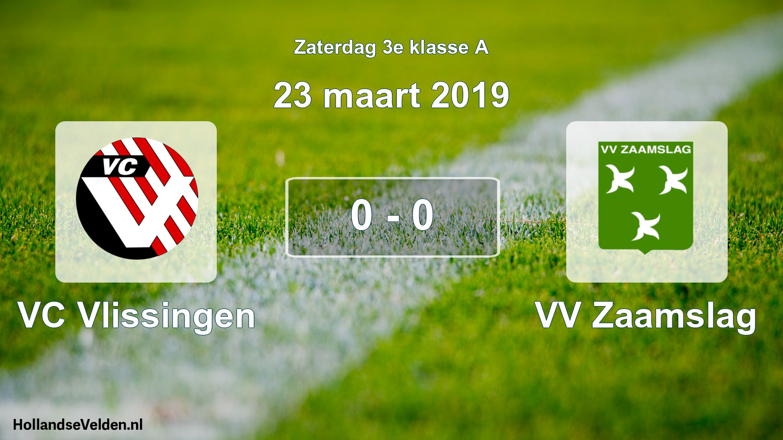 Total number of matches played: VC Vlissingen - VV Zaamslag 0 - 0 (23 March 2019)