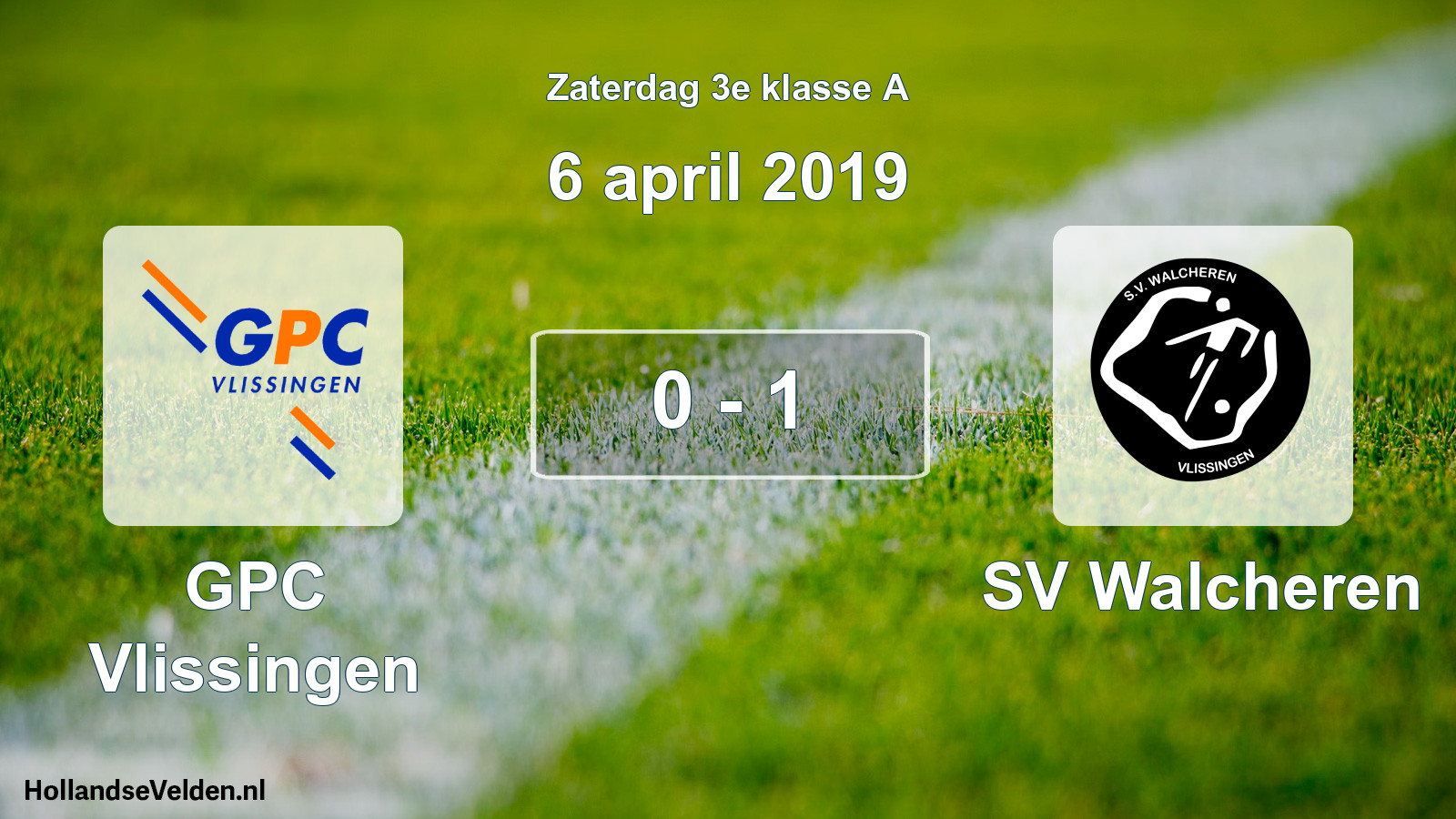 Total number of matches played: GPC Vlissingen - SV Walcheren 0 - 1 (6 April 2019)