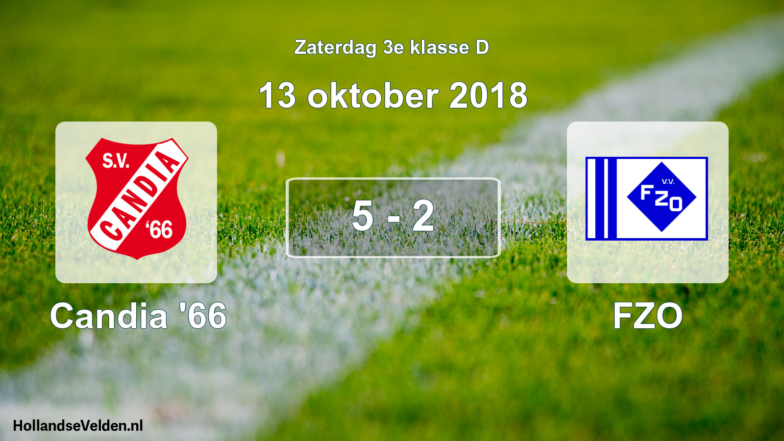 Total number of matches played: Candia '66 - FZO 5 - 2 (13 October 2018)
