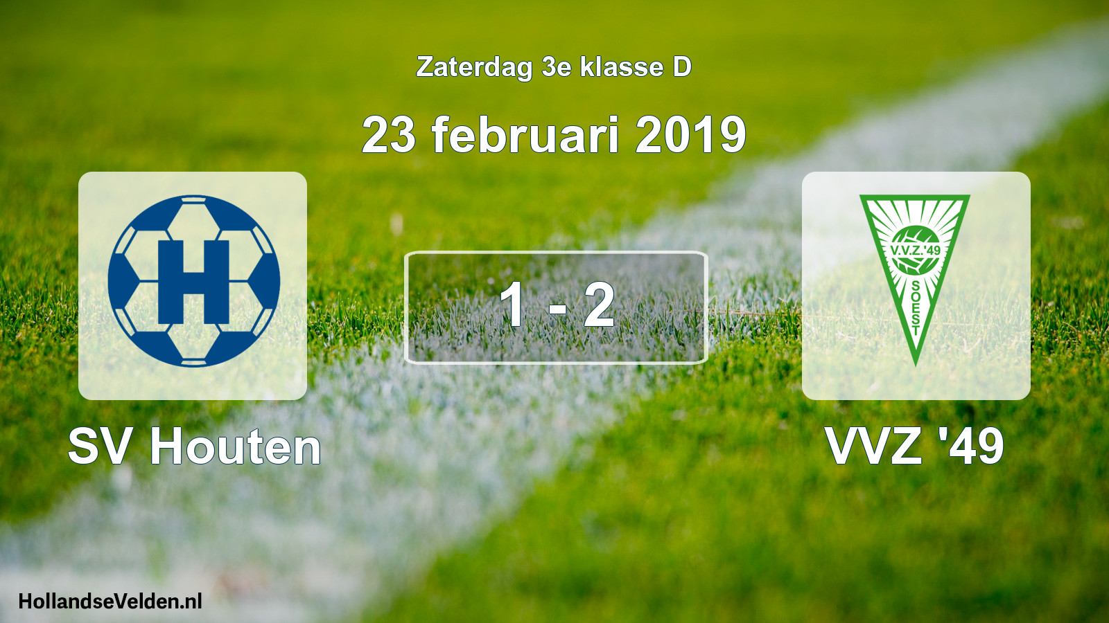 Total number of matches played: SV Houten - VVZ '49 1 - 2 (23 February 2019)