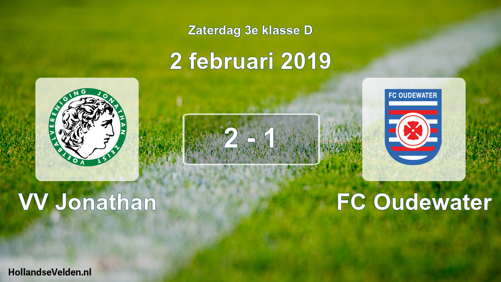 Total number of matches played: VV Jonathan - FC Oudewater 2 - 1 (2 February 2019)