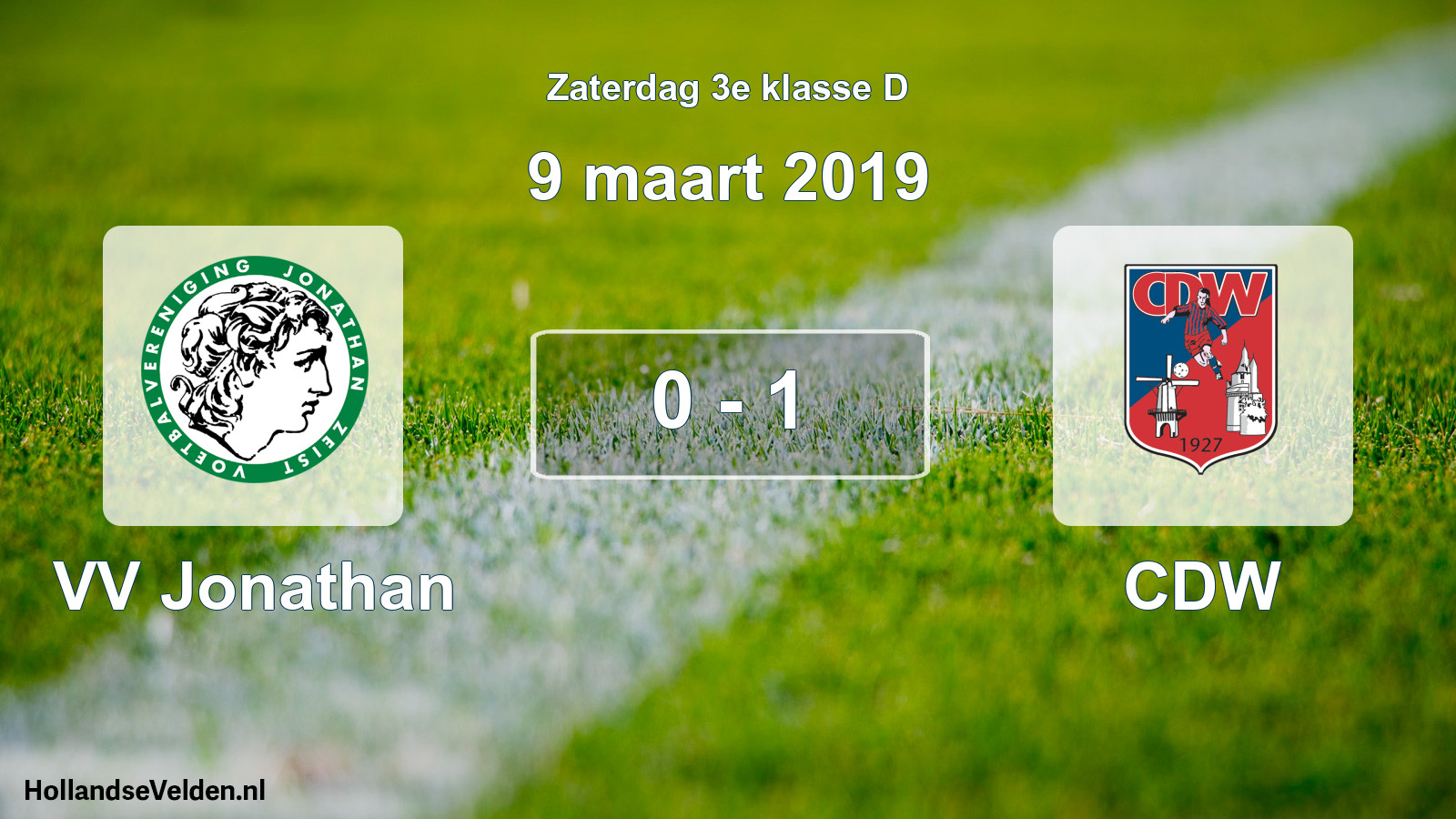 Total number of matches played: VV Jonathan - CDW 0 - 1 (9 March 2019)