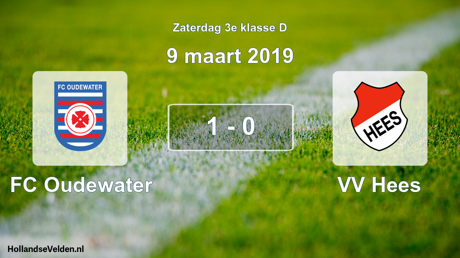 Total number of matches played: FC Oudewater - VV Hees 1 - 0 (9 March 2019)