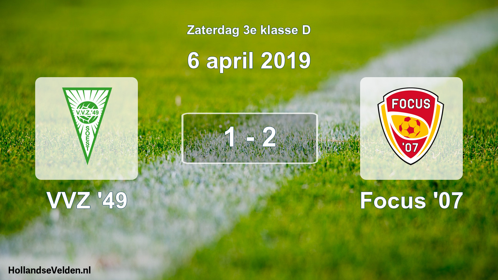 Total number of matches played: VVZ '49 - Focus '07 1 - 2 (6 April 2019)
