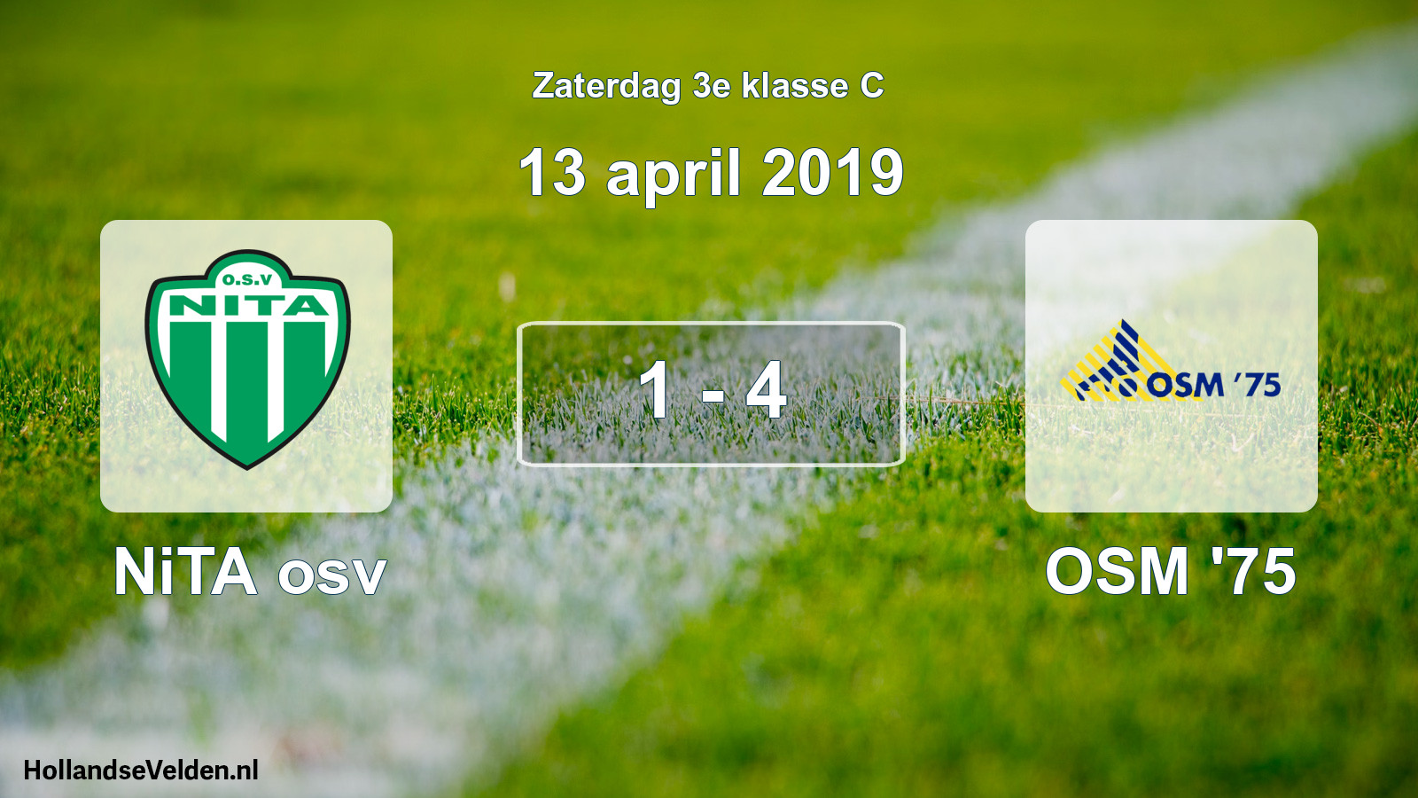 Total number of matches played: NiTA osv - OSM '75 1 - 4 (13 April 2019)